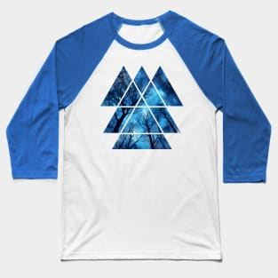 Geometric Night Sky for Astronomers, Star Gazers, Campers Baseball T-Shirt